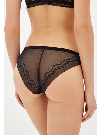 Фото 4 Трусики Vis-A-Vis из коллекции Elegance, цвет: черный, вид сзади