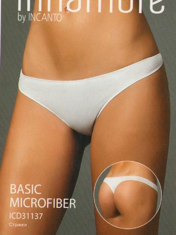 Фото 3 Трусики Innamore из коллекции Basic Microfiber, цвет: белый, вид спереди