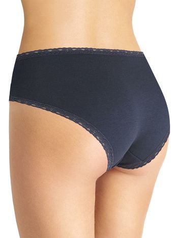 Фото 5 Трусики Clever из коллекции Color basic, цвет: темно-синий, вид сзади