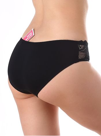 Фото 2 Трусики Clever из коллекции Classic, цвет: черный, вид сзади