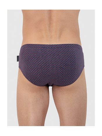 Фото 4 Трусы Torro из коллекции Classic, цвет: темно-синий/красный, вид сзади