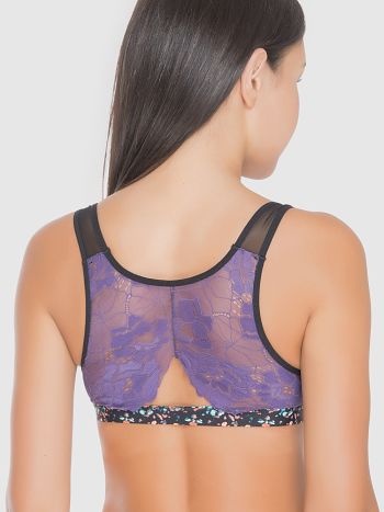 Фото 2 Бюстгальтер Vis-A-Vis из коллекции Fashion, цвет: фиолетовый, вид сзади