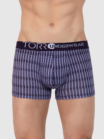 Фото 2 Трусы Torro из коллекции Fresh, цвет: голубой/фиолетовый, вид спереди