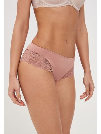 Фото 2 Трусики Vis-A-Vis из коллекции Elegance, цвет: пудра, вид спереди