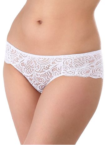 Фото 5 Трусики Lormar из коллекции Frizzante, цвет: белый, вид спереди