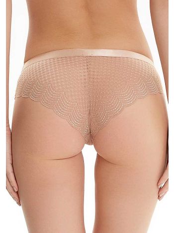 Фото 4 Трусики Infinity из коллекции Pomme, цвет: бежевый, вид сзади