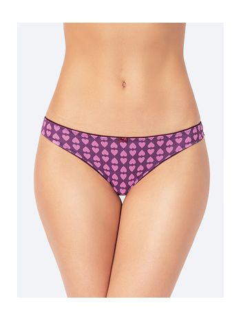 Фото 1 Трусики Vis-A-Vis из коллекции Fashion, цвет: фиолетовый, вид спереди