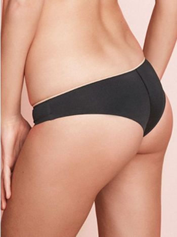 Фото 1 Трусики Lormar из коллекции Naturale, цвет: черный, вид сзади