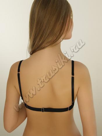 Фото 2 Бюстгальтер Lormar из коллекции New Basic, цвет: черный, вид сзади