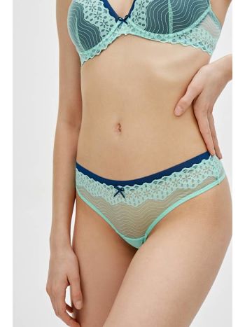 Фото 3 Трусики Infinity из коллекции Paradise, цвет: ментоловый, вид спереди