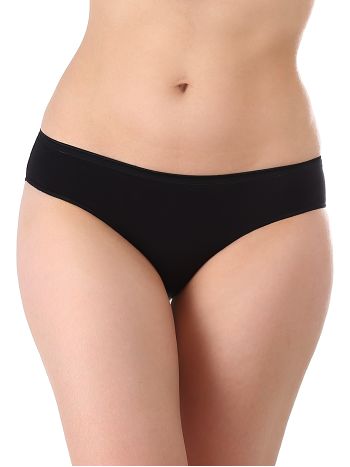 Фото 2 Трусики Clever из коллекции Bamboo, цвет: черный, вид спереди