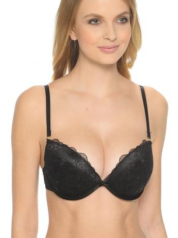 Фото 1 Бюстгальтер Vis-A-Vis, цвет: черный, вид спереди