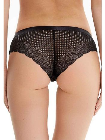 Фото 2 Трусики Infinity из коллекции Pomme, цвет: черный, вид сзади