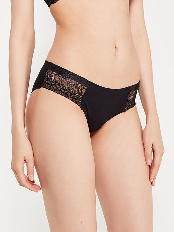 Фото 4 Трусики Vis-A-Vis из коллекции Invisible, цвет: черный, вид спереди