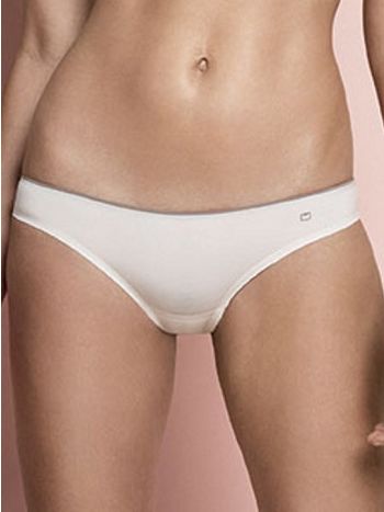 Фото 2 Трусики Lormar из коллекции Naturale, цвет: белый, вид спереди