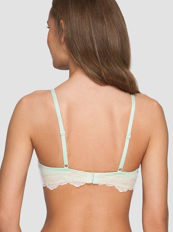Фото 5 Бюстгальтер Vis-A-Vis из коллекции Fashion, цвет: ментоловый, вид сзади