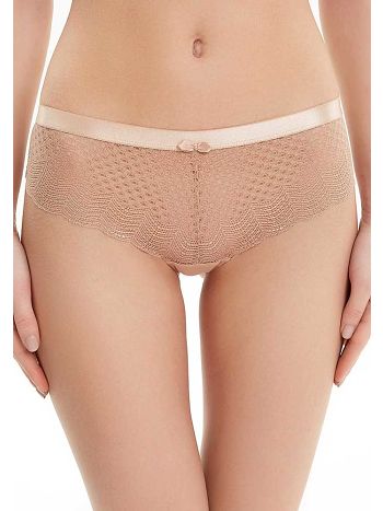 Фото 3 Трусики Infinity из коллекции Pomme, цвет: бежевый, вид спереди