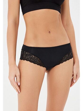 Фото 5 Трусики Vis-A-Vis из коллекции Elegance, цвет: черный, вид спереди