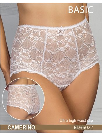 Фото 3 Трусики Innamore из коллекции Camerino, цвет: белый, вид спереди