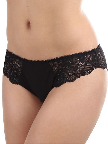 Фото 3 Трусики Dimanche из коллекции Lirica, цвет: черный, вид спереди