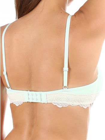 Фото 2 Бюстгальтер Vis-A-Vis из коллекции Fashion, цвет: ментоловый, вид сзади