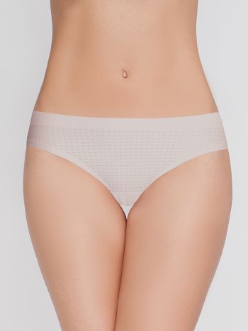 Фото 1 Трусики Vis-A-Vis из коллекции Invisible, цвет: бежевый, вид спереди