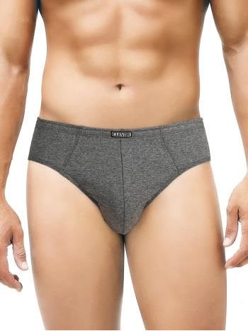 Фото 1 Трусы Clever из коллекции Cotton, цвет: серый меланж, вид спереди