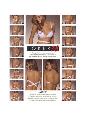 Фото 4 Бюстгальтер Lormar из коллекции New Basic, цвет: белый, вид сзади